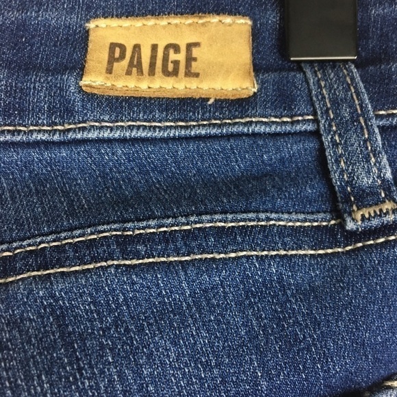 PAIGE Jeans Verdugo Ankle Skinny Slim Fit Stretch Medium Dark Wash Denim Size 25 - Picture 7 of 13
